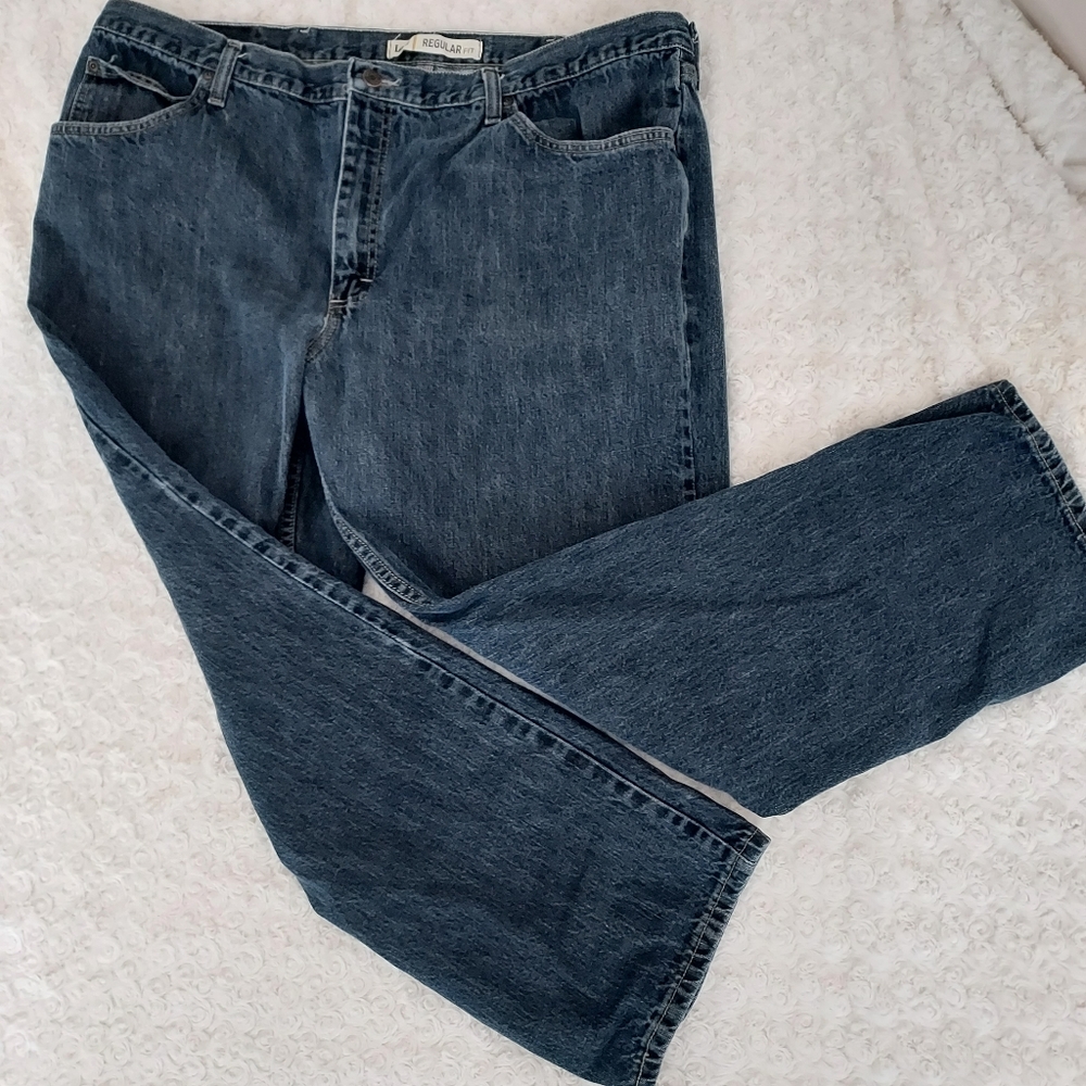 Lee Regular Fit Durable Denim Blue jeans 44x30 Western Ranch Cowboy Everyday